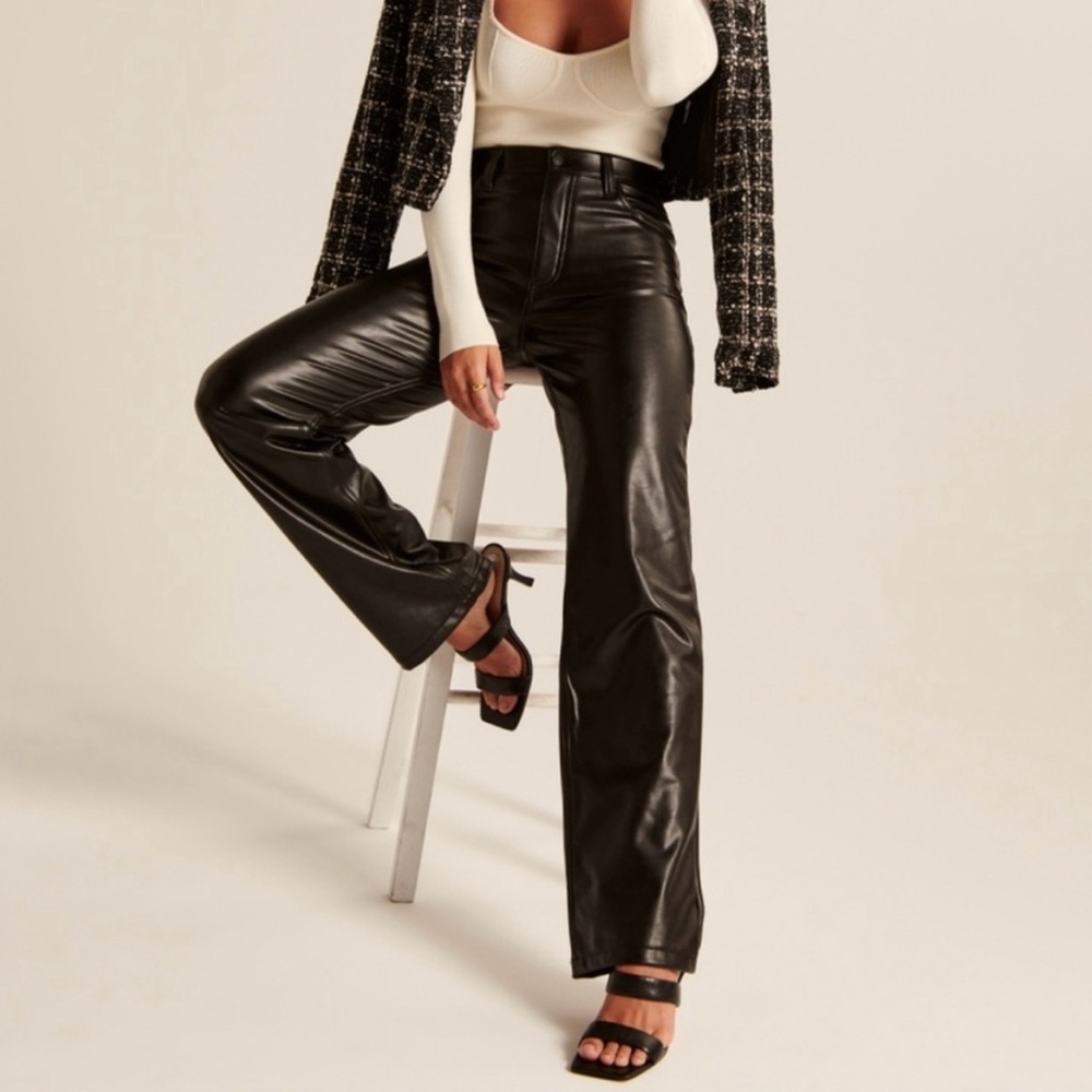 Abercrombie and Fitch Curve Love leather pants